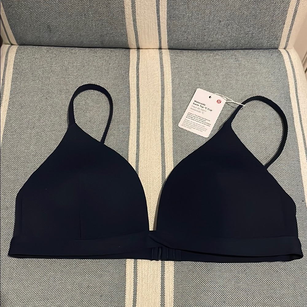 Lulu navy bikini top c cup